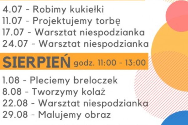 Stowarzyszenie Rodzina Kolpinga w Oświęcimiu zaprasza dzieci do wakacyjnych, twórczych zajęć